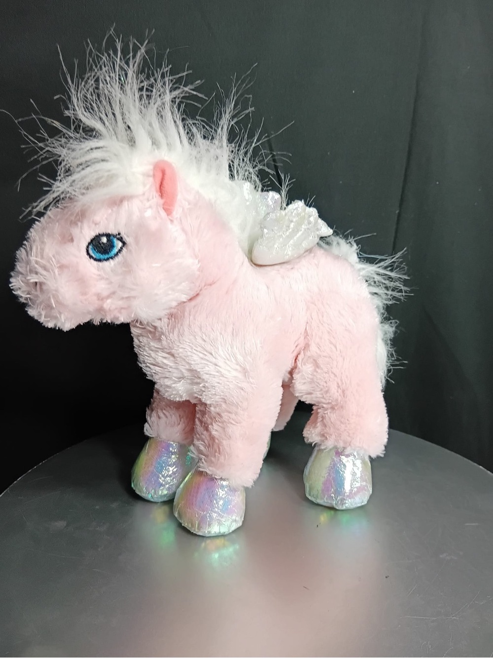 GANZ Pink Pegasus Plush with Iridescent Hooves 7”
